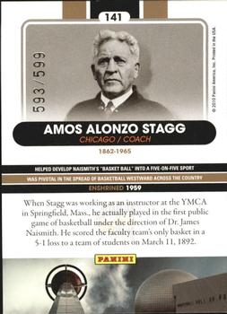 2010 Panini Hall of Fame #141 Amos Alonzo Stagg  Back