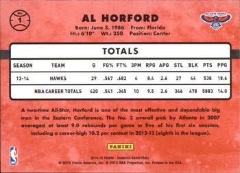2014-15 Donruss #1 Al Horford Back