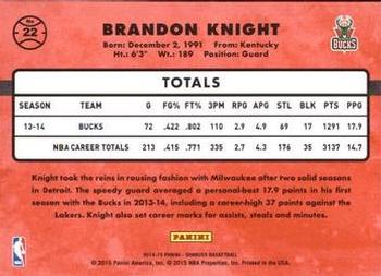 2014-15 Donruss #22 Brandon Knight Back
