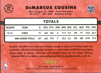2014-15 Donruss #27 DeMarcus Cousins Back