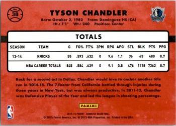 2014-15 Donruss #38 Tyson Chandler Back