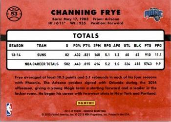 2014-15 Donruss #53 Channing Frye Back