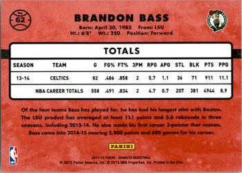 2014-15 Donruss #62 Brandon Bass Back