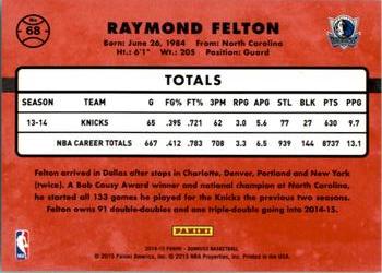 2014-15 Donruss #68 Raymond Felton Back