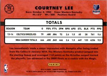 2014-15 Donruss #75 Courtney Lee Back