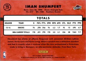 2014-15 Donruss #79 Iman Shumpert Back