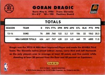 2014-15 Donruss #83 Goran Dragic Back