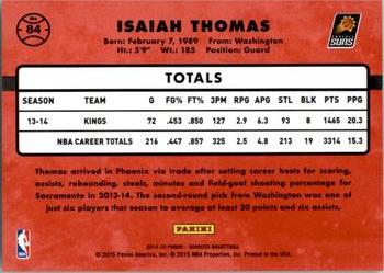 2014-15 Donruss #84 Isaiah Thomas Back
