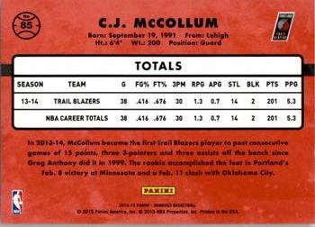 2014-15 Donruss #85 C.J. McCollum Back