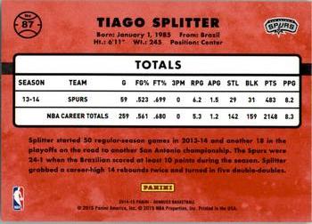 2014-15 Donruss #87 Tiago Splitter Back