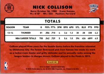 2014-15 Donruss #95 Nick Collison Back