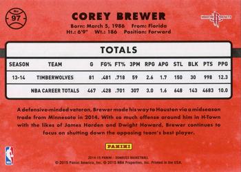 2014-15 Donruss #97 Corey Brewer Back