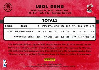 2014-15 Donruss #99 Luol Deng Back