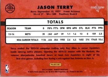 2014-15 Donruss #103 Jason Terry Back