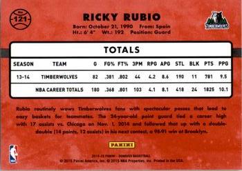 2014-15 Donruss #121 Ricky Rubio Back