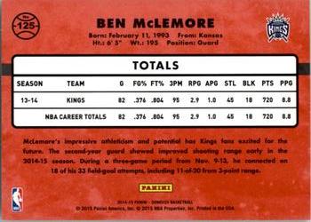 2014-15 Donruss #125 Ben McLemore Back