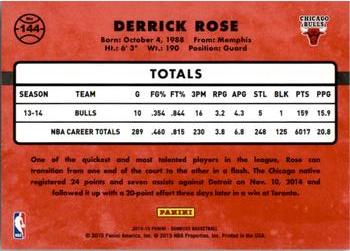 2014-15 Donruss #144 Derrick Rose Back