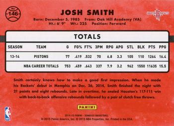 2014-15 Donruss #146 Josh Smith Back