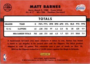2014-15 Donruss #149 Matt Barnes Back