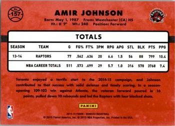 2014-15 Donruss #157 Amir Johnson Back