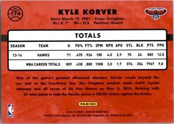 2014-15 Donruss #174 Kyle Korver Back