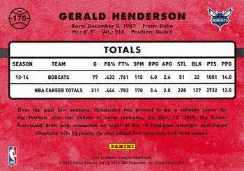 2014-15 Donruss #175 Gerald Henderson Back