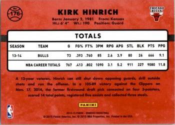 2014-15 Donruss #176 Kirk Hinrich Back