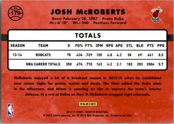 2014-15 Donruss #179 Josh McRoberts Back