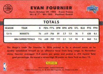 2014-15 Donruss #188 Evan Fournier Back