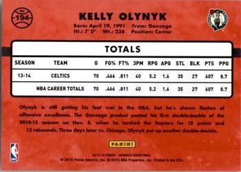 2014-15 Donruss #194 Kelly Olynyk Back
