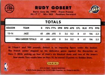 2014-15 Donruss #198 Rudy Gobert Back