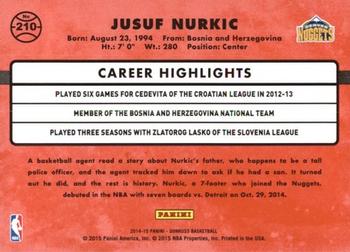 2014-15 Donruss #210 Jusuf Nurkic Back