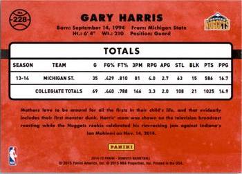 2014-15 Donruss #228 Gary Harris Back