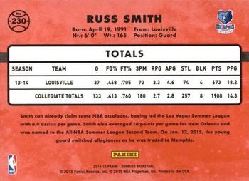 2014-15 Donruss #230 Russ Smith Back