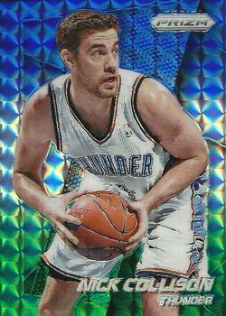 2014-15 Panini Prizm - Prizms Blue and Green Mosaic #30 Nick Collison Front