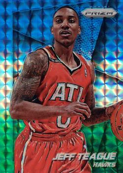 2014-15 Panini Prizm - Prizms Blue and Green Mosaic #75 Jeff Teague Front