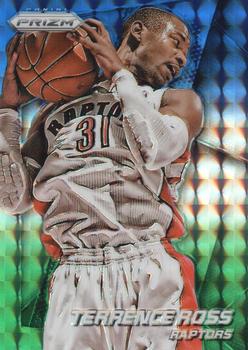 2014-15 Panini Prizm - Prizms Blue and Green Mosaic #4 Terrence Ross Front