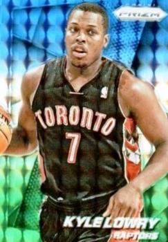 2014-15 Panini Prizm - Prizms Blue and Green Mosaic #8 Kyle Lowry Front
