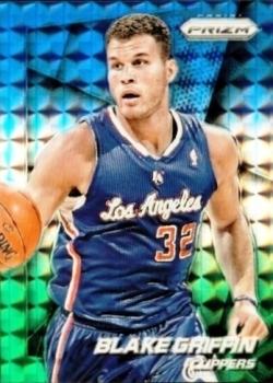2014-15 Panini Prizm - Prizms Blue and Green Mosaic #9 Blake Griffin Front