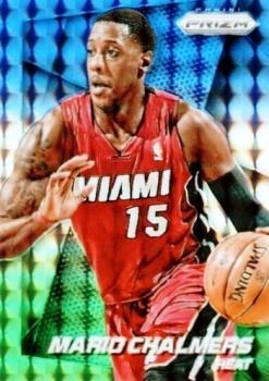 2014-15 Panini Prizm - Prizms Blue and Green Mosaic #12 Mario Chalmers Front