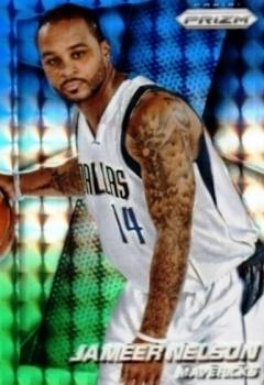 2014-15 Panini Prizm - Prizms Blue and Green Mosaic #15 Jameer Nelson Front