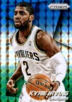 2014-15 Panini Prizm - Prizms Blue and Green Mosaic #18 Kyrie Irving Front