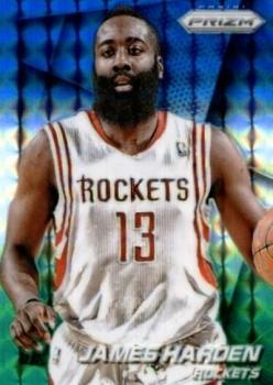 2014-15 Panini Prizm - Prizms Blue and Green Mosaic #25 James Harden Front
