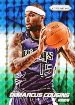 2014-15 Panini Prizm - Prizms Blue and Green Mosaic #61 DeMarcus Cousins Front