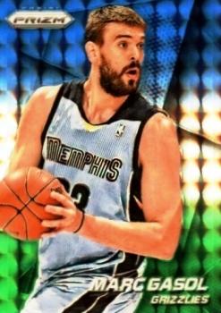 2014-15 Panini Prizm - Prizms Blue and Green Mosaic #78 Marc Gasol Front
