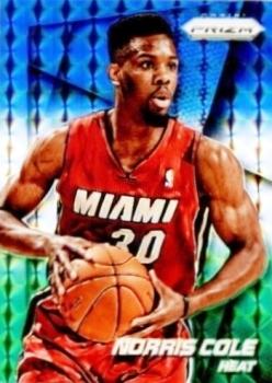 2014-15 Panini Prizm - Prizms Blue and Green Mosaic #80 Norris Cole Front