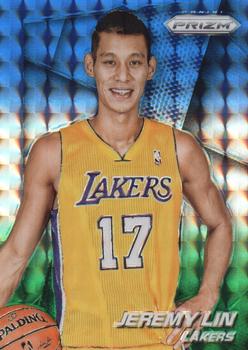 2014-15 Panini Prizm - Prizms Blue and Green Mosaic #85 Jeremy Lin Front
