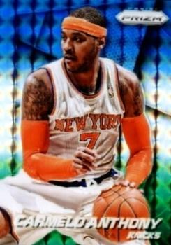 2014-15 Panini Prizm - Prizms Blue and Green Mosaic #89 Carmelo Anthony Front