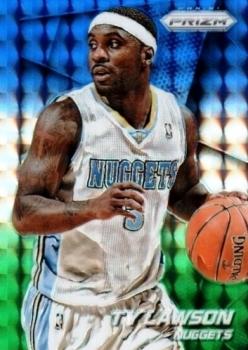 2014-15 Panini Prizm - Prizms Blue and Green Mosaic #94 Ty Lawson Front