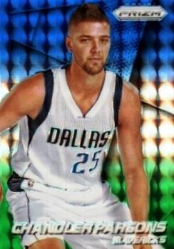 2014-15 Panini Prizm - Prizms Blue and Green Mosaic #99 Chandler Parsons Front